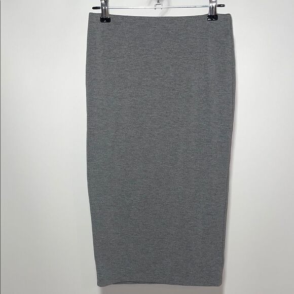 Gray Midi casual Pencil Skirt - Picture 4 of 6